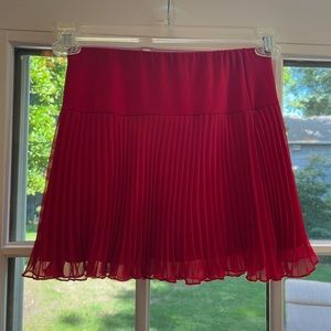 Privilege size small red mini skirt